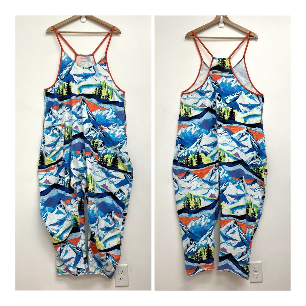 FP Movement Hot Shot Printed Onesie Drop Crotch Oversized Scenic Route Apres Med - Picture 2 of 16